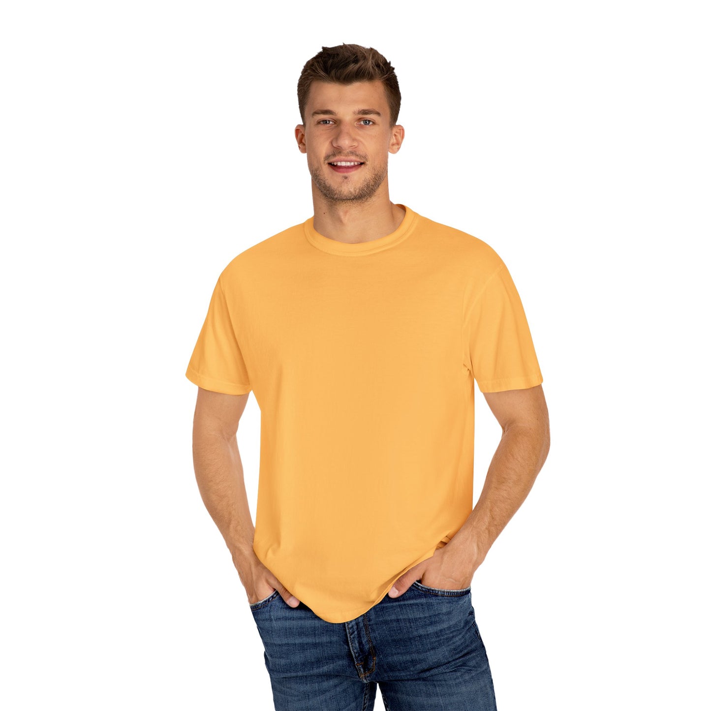 Relaxed Unisex Garment-Dyed T-shirt with your QR Code on BACK