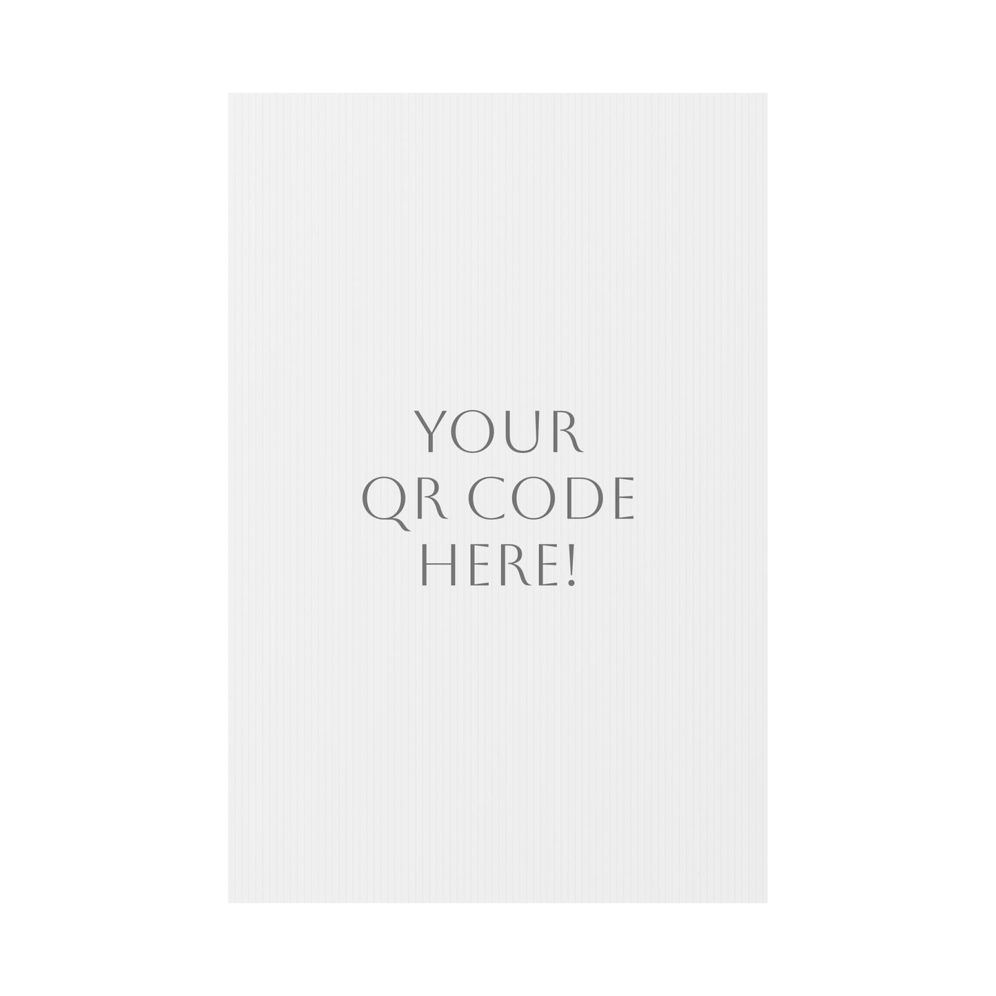 Plastic Yard Sign with QR Code (One Side)