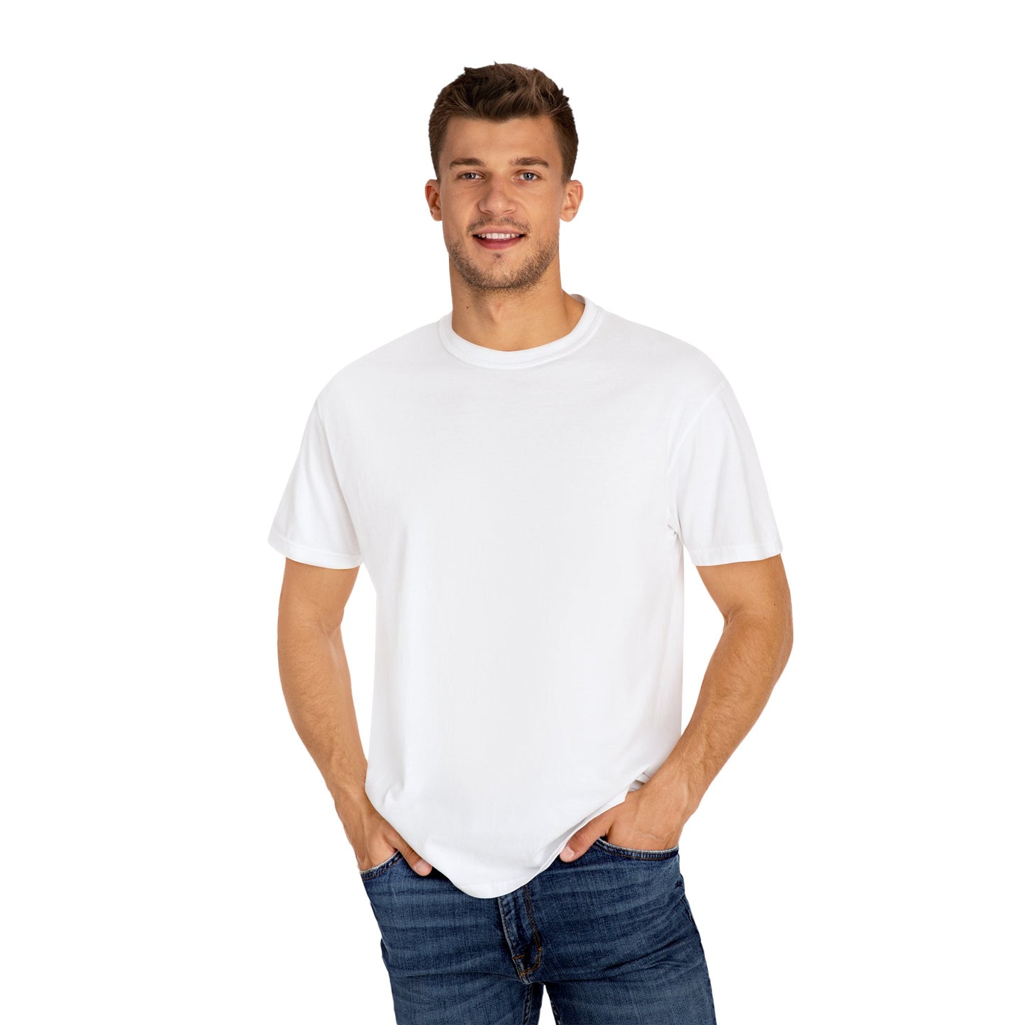 Relaxed Unisex Garment-Dyed T-shirt with your QR Code on BACK