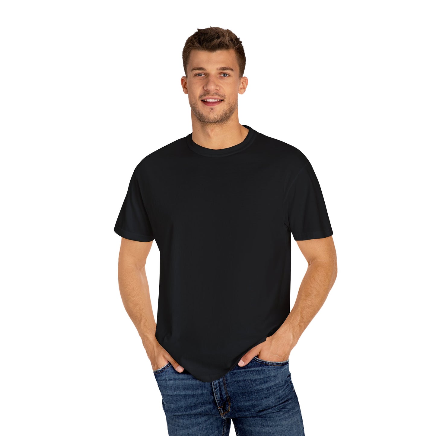 Relaxed Unisex Garment-Dyed T-shirt with your QR Code on BACK