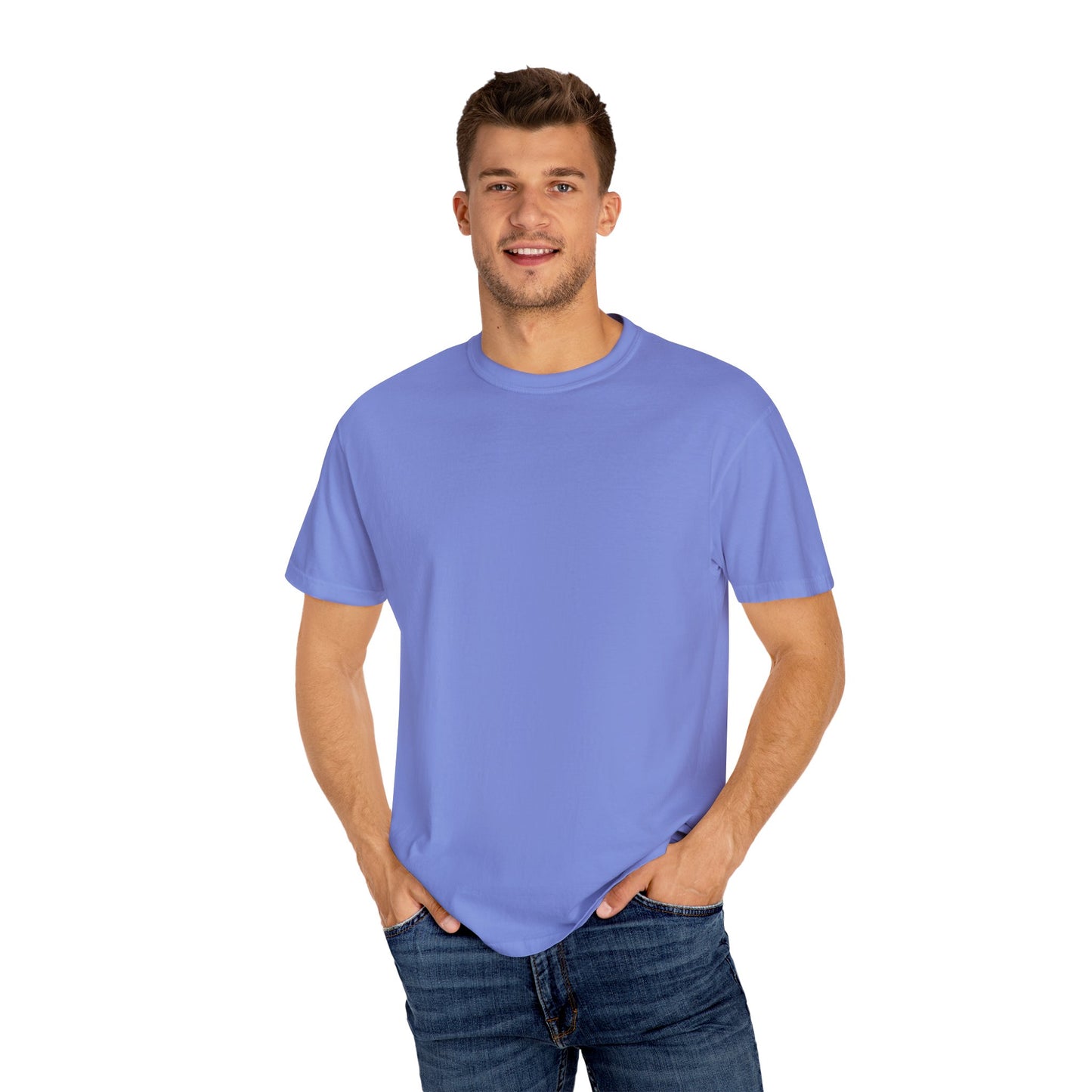 Relaxed Unisex Garment-Dyed T-shirt with your QR Code on BACK
