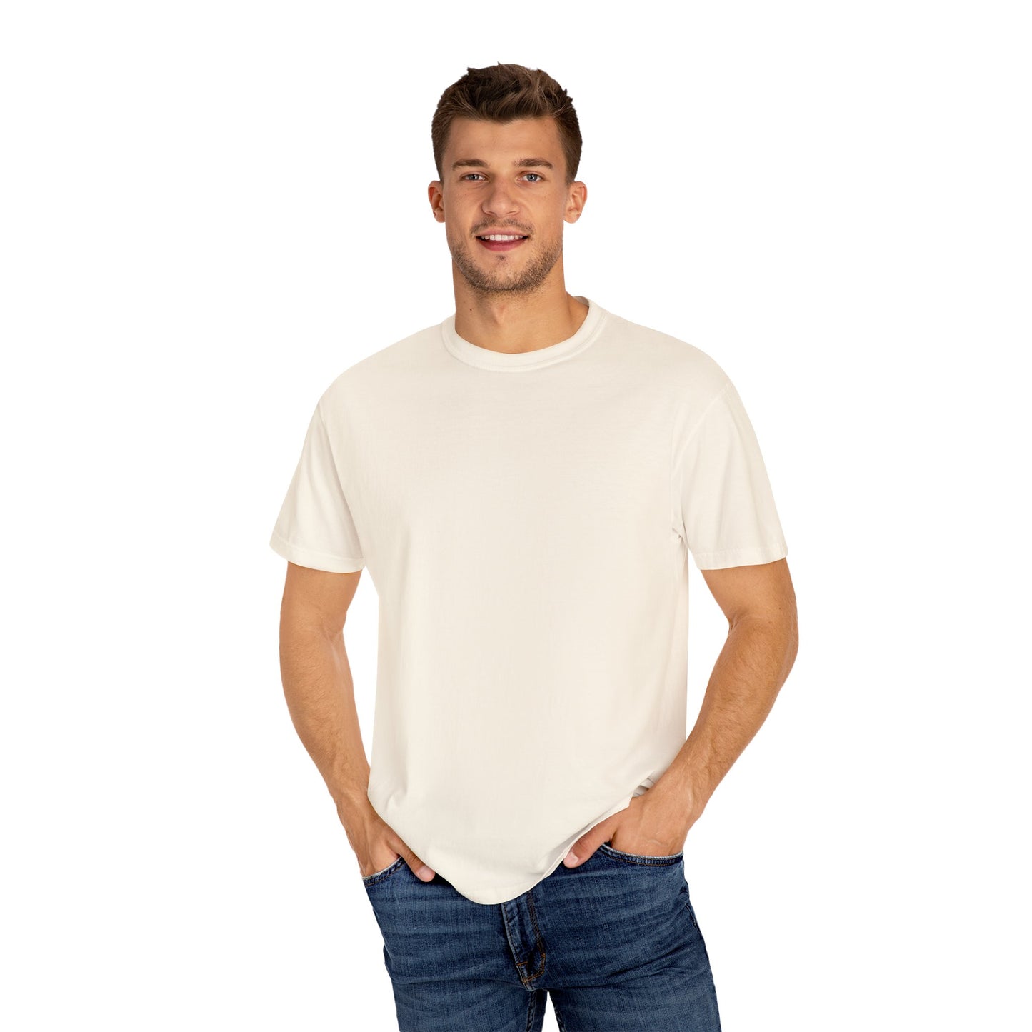 Relaxed Unisex Garment-Dyed T-shirt with your QR Code on BACK