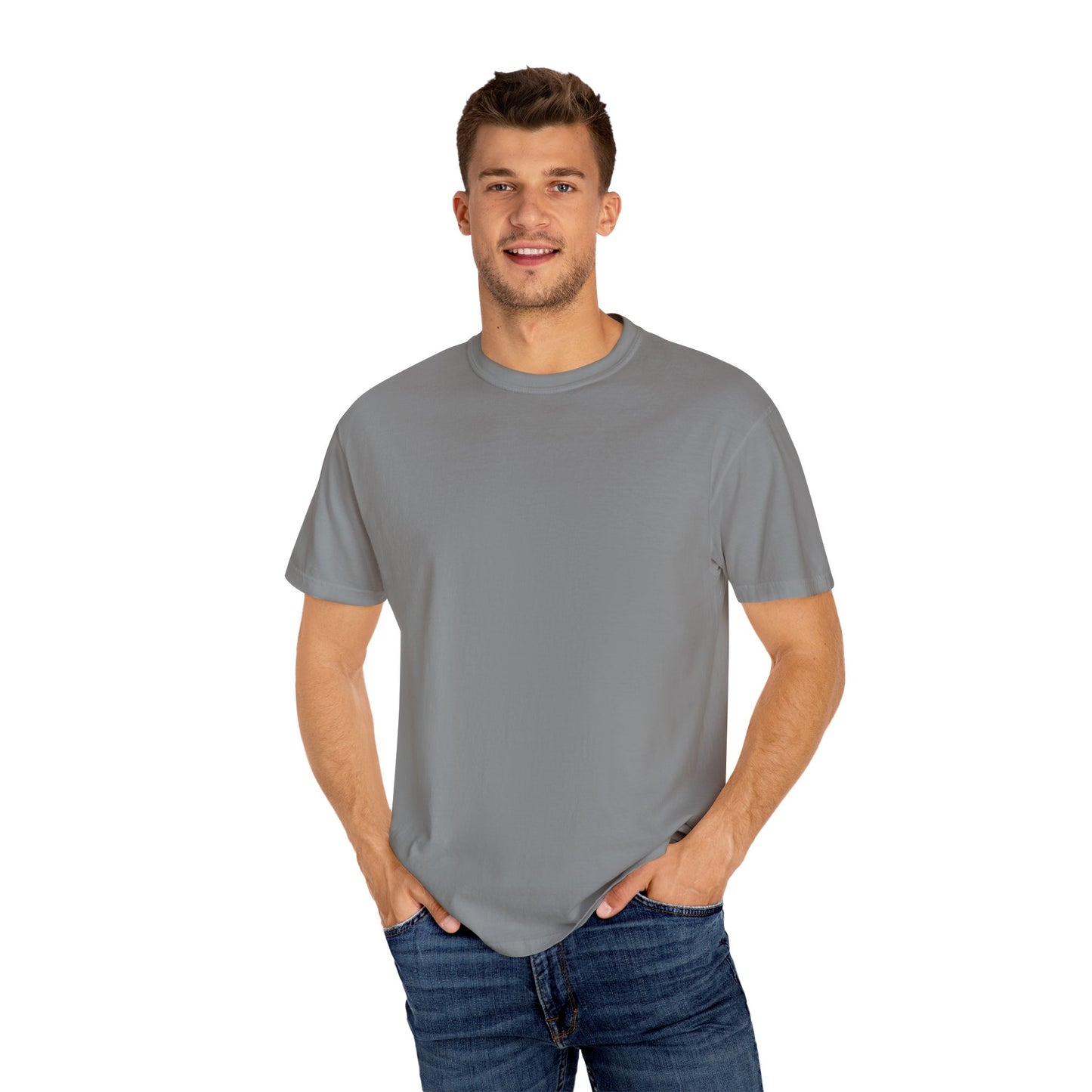 Relaxed Unisex Garment-Dyed T-shirt with your QR Code on BACK
