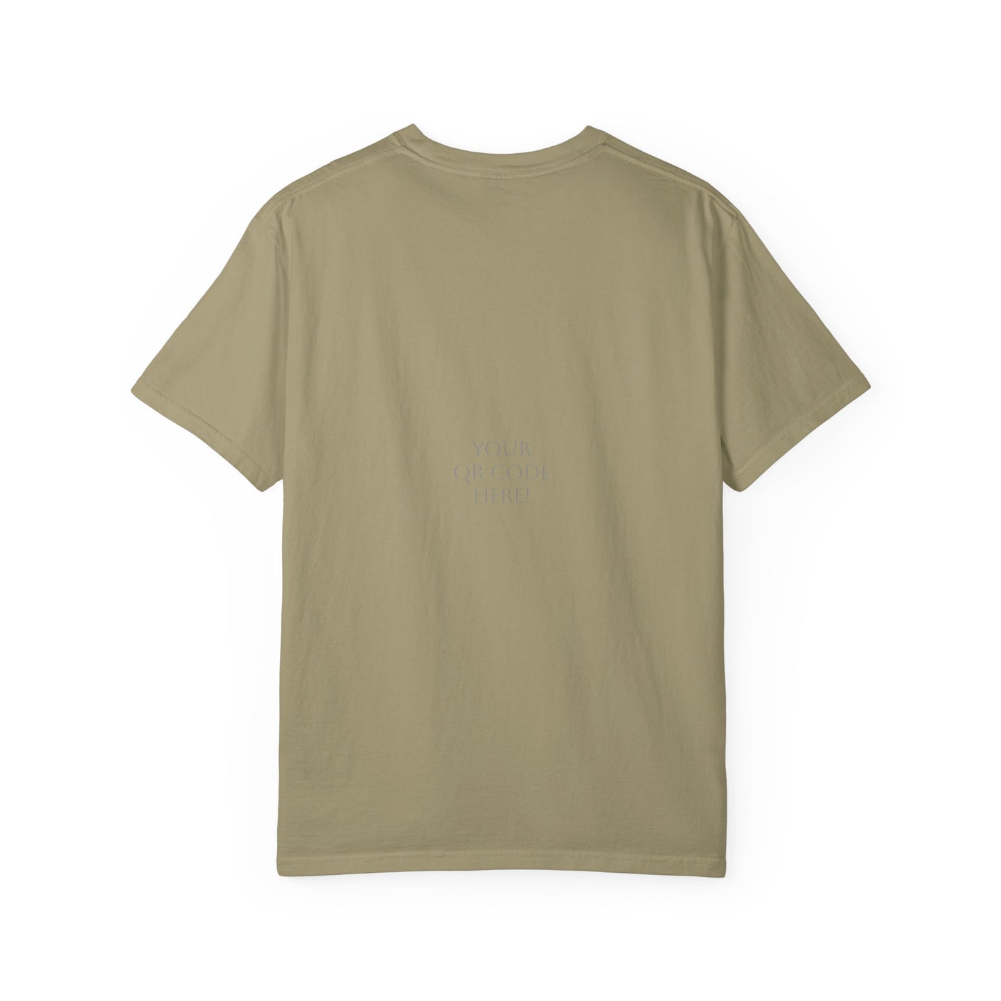 Relaxed Unisex Garment-Dyed T-shirt with your QR Code on BACK