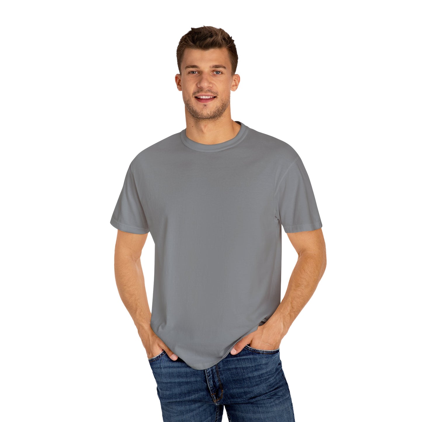 Relaxed Unisex Garment-Dyed T-shirt with your QR Code on BACK