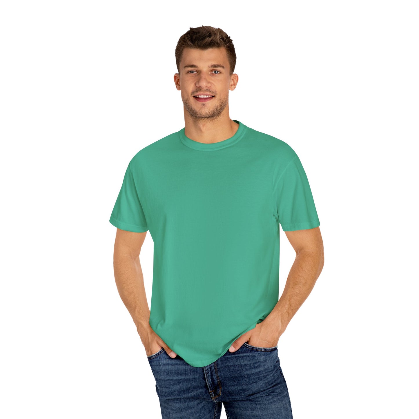 Relaxed Unisex Garment-Dyed T-shirt with your QR Code on BACK