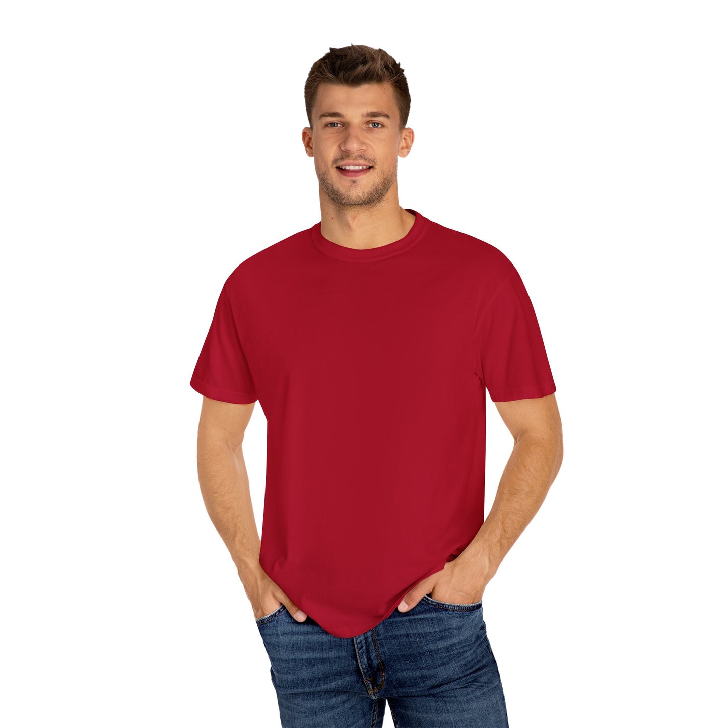 Relaxed Unisex Garment-Dyed T-shirt with your QR Code on BACK