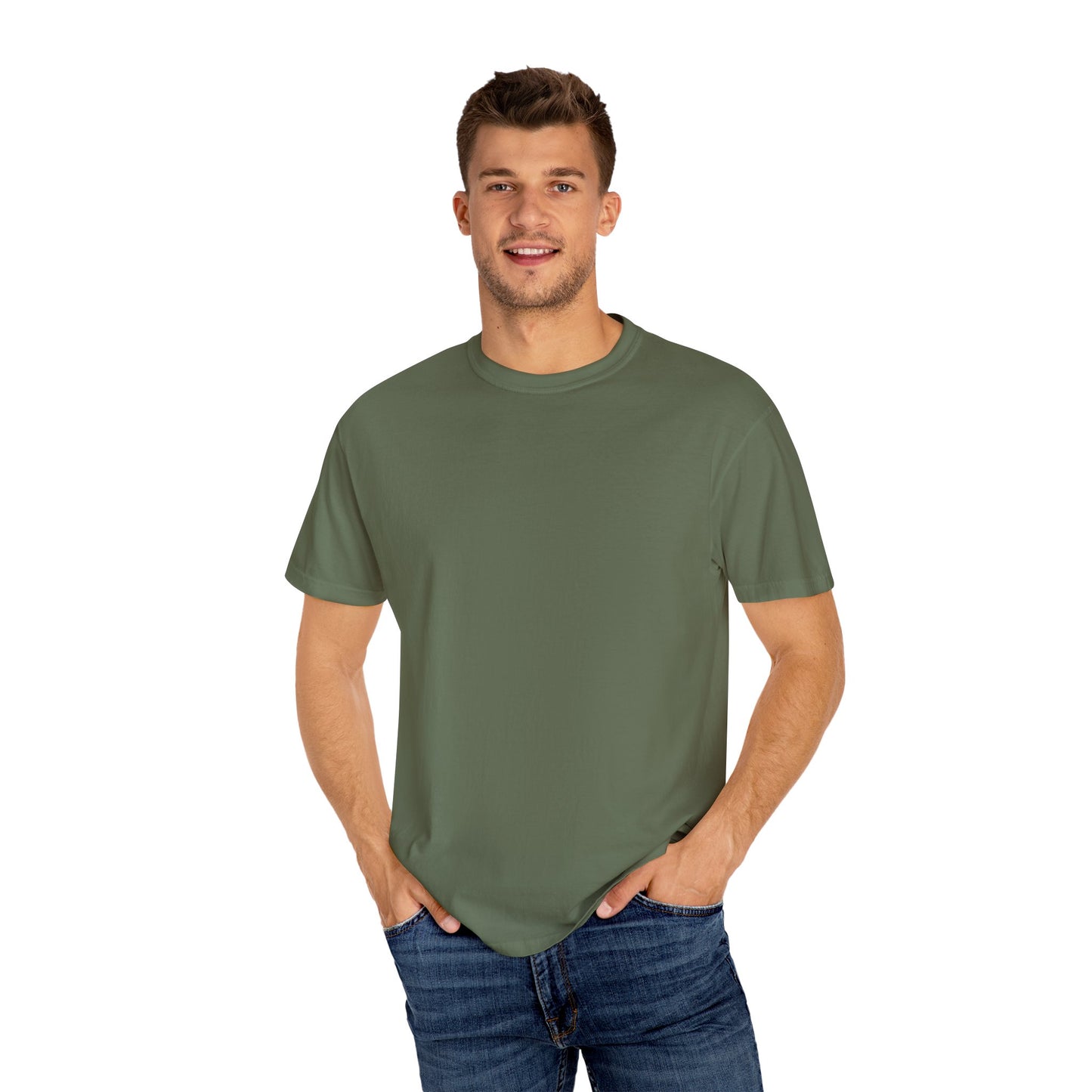 Relaxed Unisex Garment-Dyed T-shirt with your QR Code on BACK